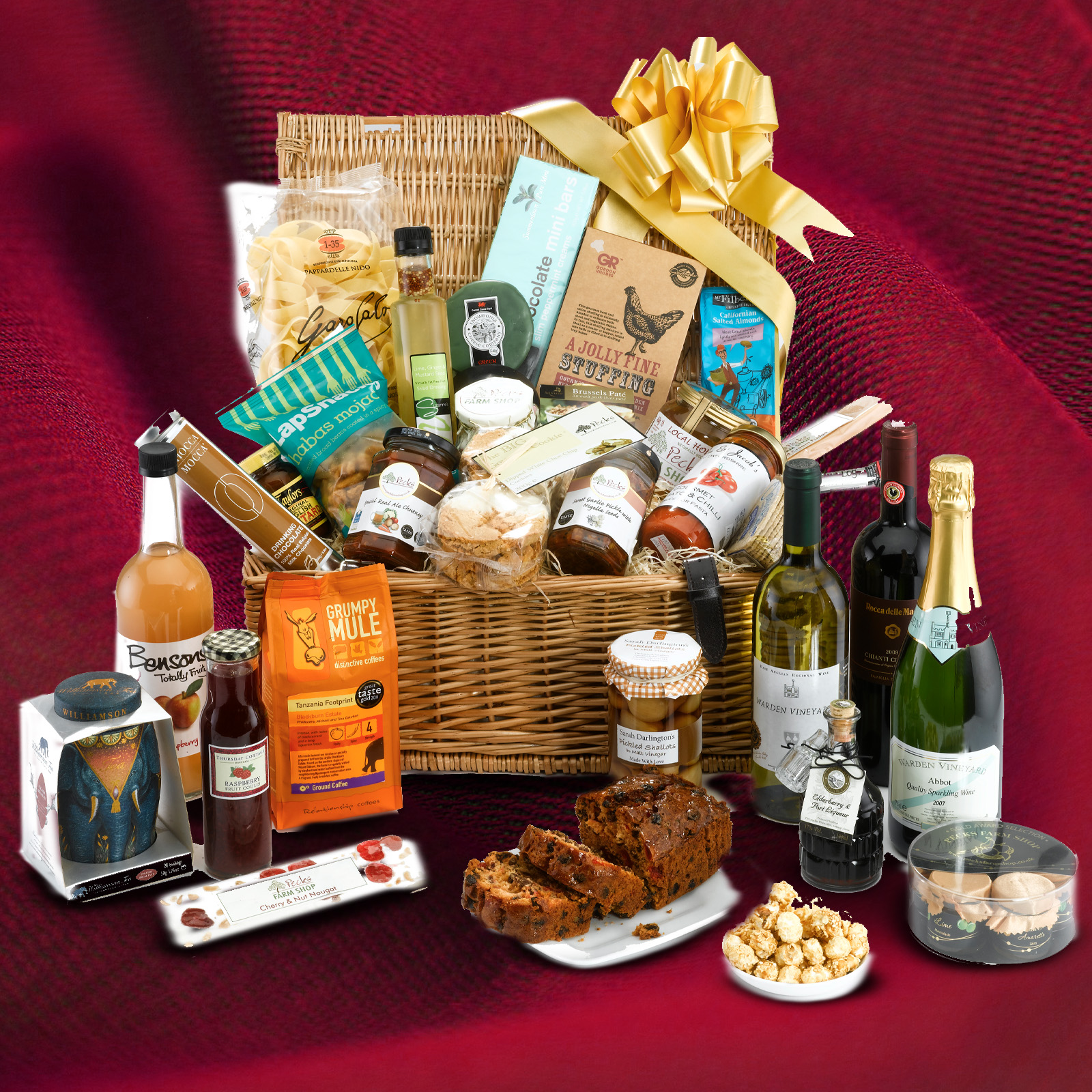 Christmas food and drink hampers